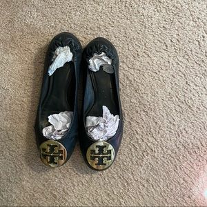 Tory Burch flats worn